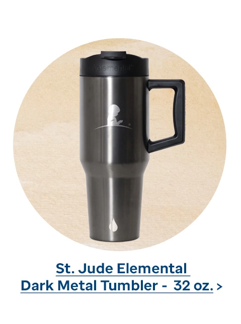 St. Jude Elemental Dark Metal Tumbler - 32 oz